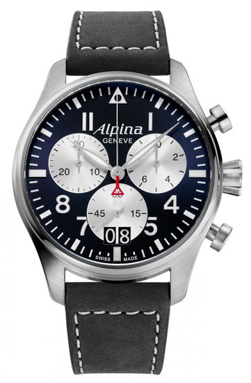 ALPINA STARTIMER PILOT QUARTZ CHRONOGRAPH BIG DATE AL-372NS4S6