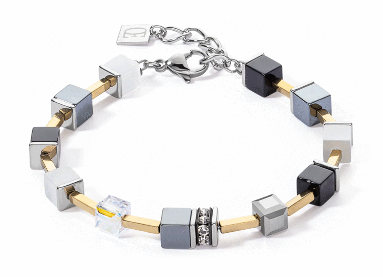 Coeur de Lion GeoCUBE® Iconic Pure Bracelet Black 2700/30-1333