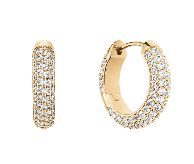 Daniel Wellington Pavé Crystal Earrings Gold DW00400642