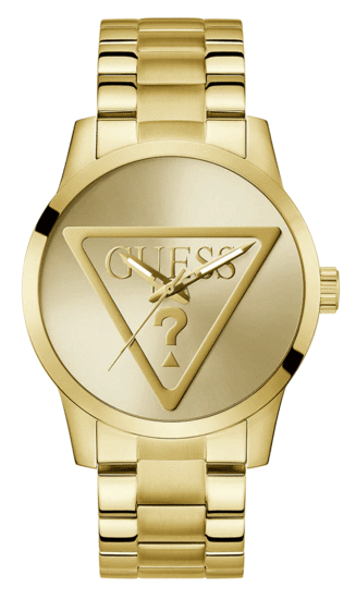 Guess Mens Gold Tone Analog Watch GW0782G1