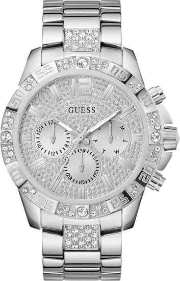 Guess Mens Silver Tone Multi-function Watch GW0796G1