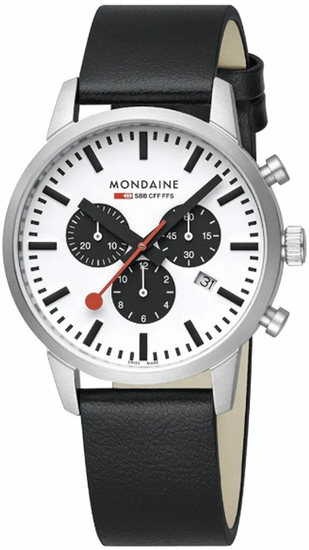 MONDAINE Neo Black vegan grape leather 41 mm MSD.41410.LBV