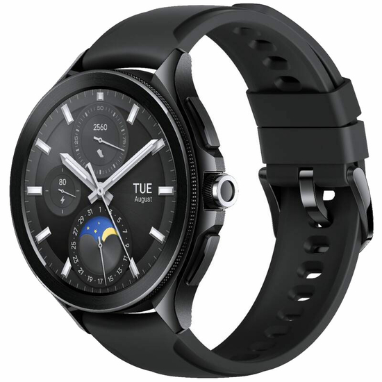 XIAOMI Watch 2 Pro Bluetooth Black Case with Black Fluororubber Strap 